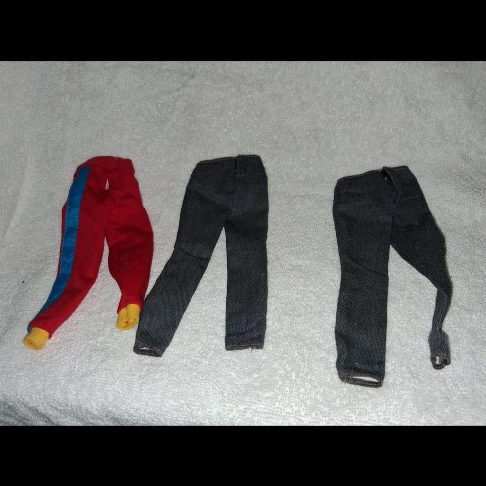 Vintage Marvel Doll Pants Lot for Barbie‎ & Action Figures (3 Pcs)